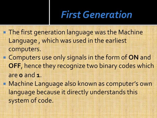 generation of programming language | PPTX