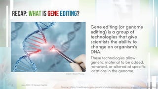 Genome Editing Review - Recent Technologies & Potential Applications | PDF