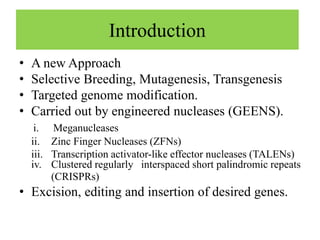 Genome editing technology future dynamic for crop improvement | PPTX