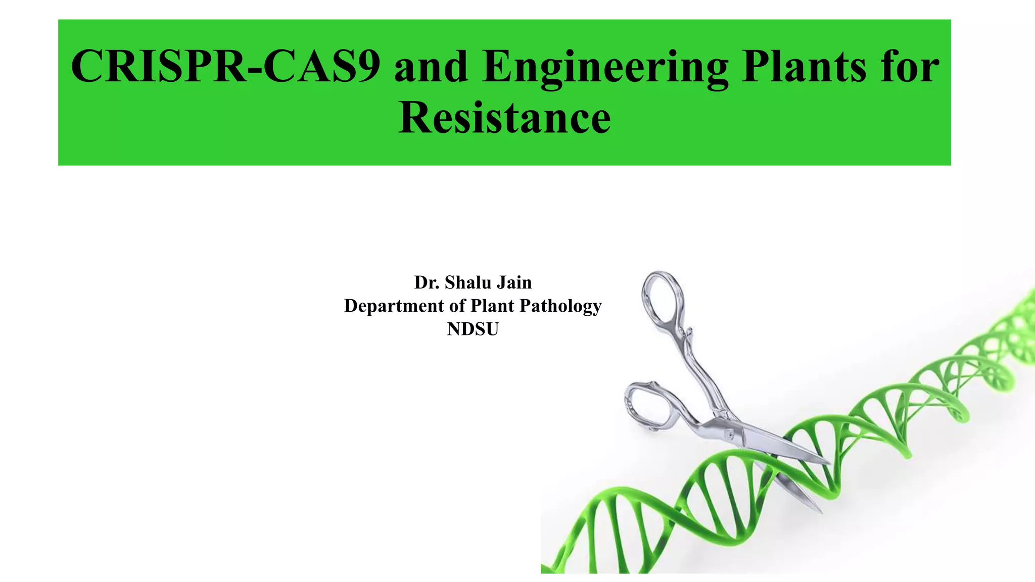 Genome editing in Plants with crispr/cas9 | PPTX