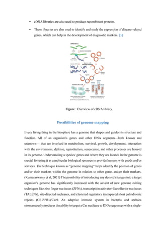 Map Genome Library Genome Mapping -Assignment ( Molecular Biology) | PDF