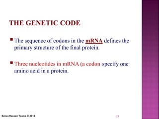 Genome organization and gene expression and its regulation | PPTX
