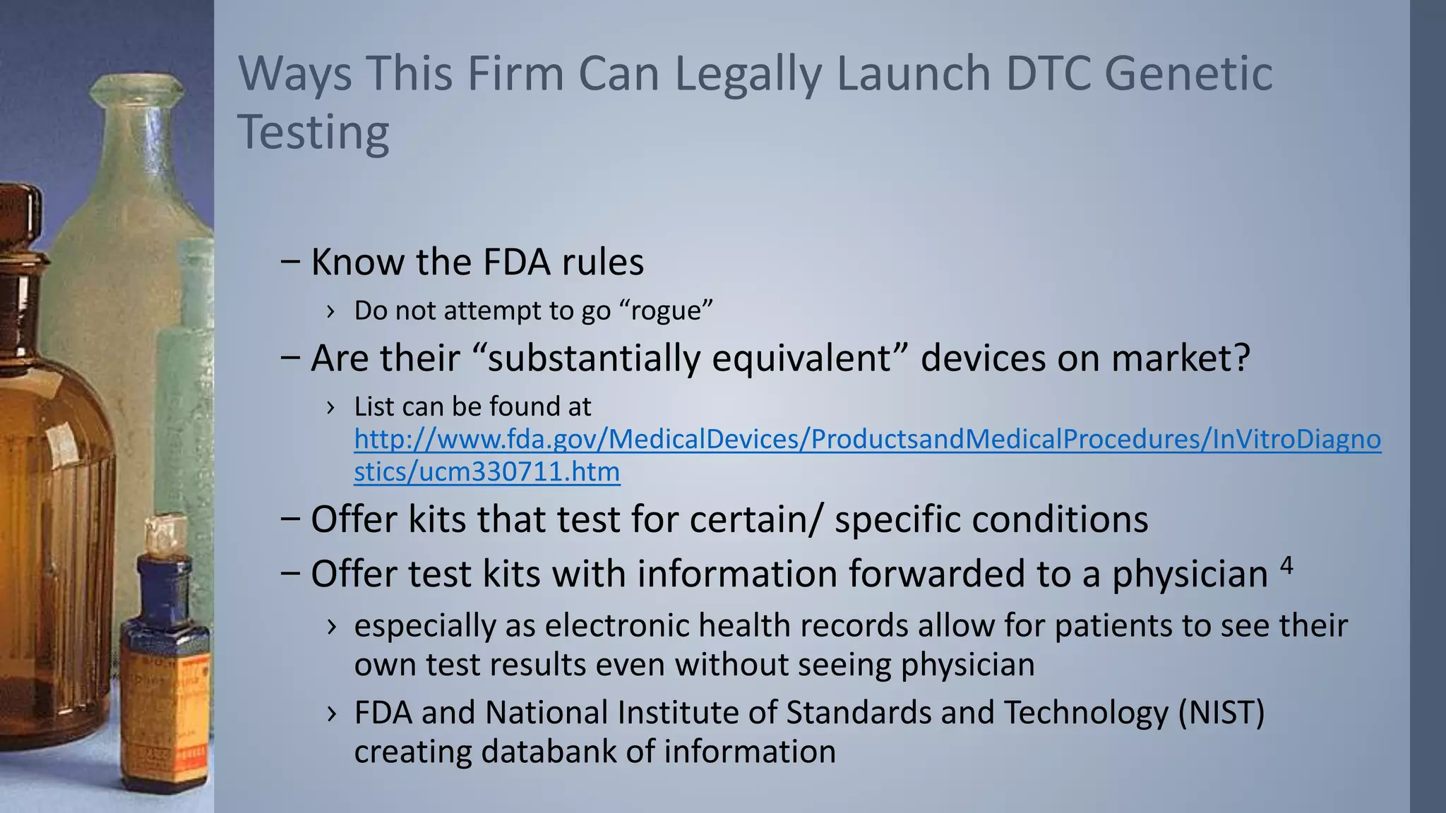 Direct to Consumer Genetic Testing | PPT