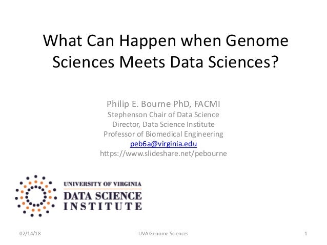 What Can Happen When Genome Sciences Meets Data Sciences