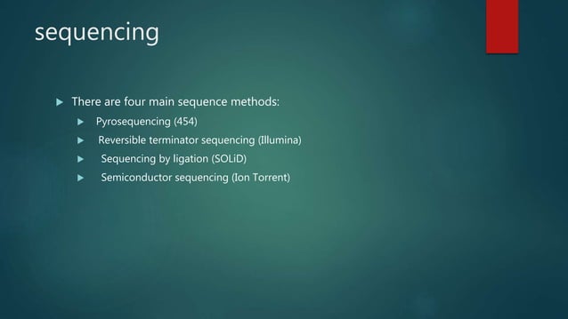Genome sequencing | PPT