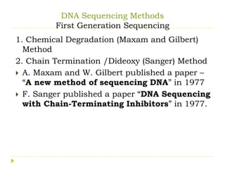 Genome sequencing, DNA sequencing method | PDF