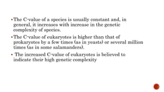 Genome size and complexity of eukaryotic genome.pptx