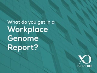 ROI: Convincing Correlation between Culture and
Employee Net Promoter Scores (eNPS)
*Based on more than 3,500 unique respondents to WXO’s Workplace Genome
Organizations with workplace
cultures that have evolved to a 6.5
or higher have – on average - an
eNPS that is more than
50 times (!) higher
than those with cultures that are
less evolved.
ACTIVATE
 