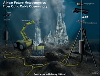 A Near Future Metagenomics  Fiber Optic Cable Observatory Source John Delaney, UWash 