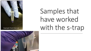 Samples that
have worked
with the s-trapExample from internet
 