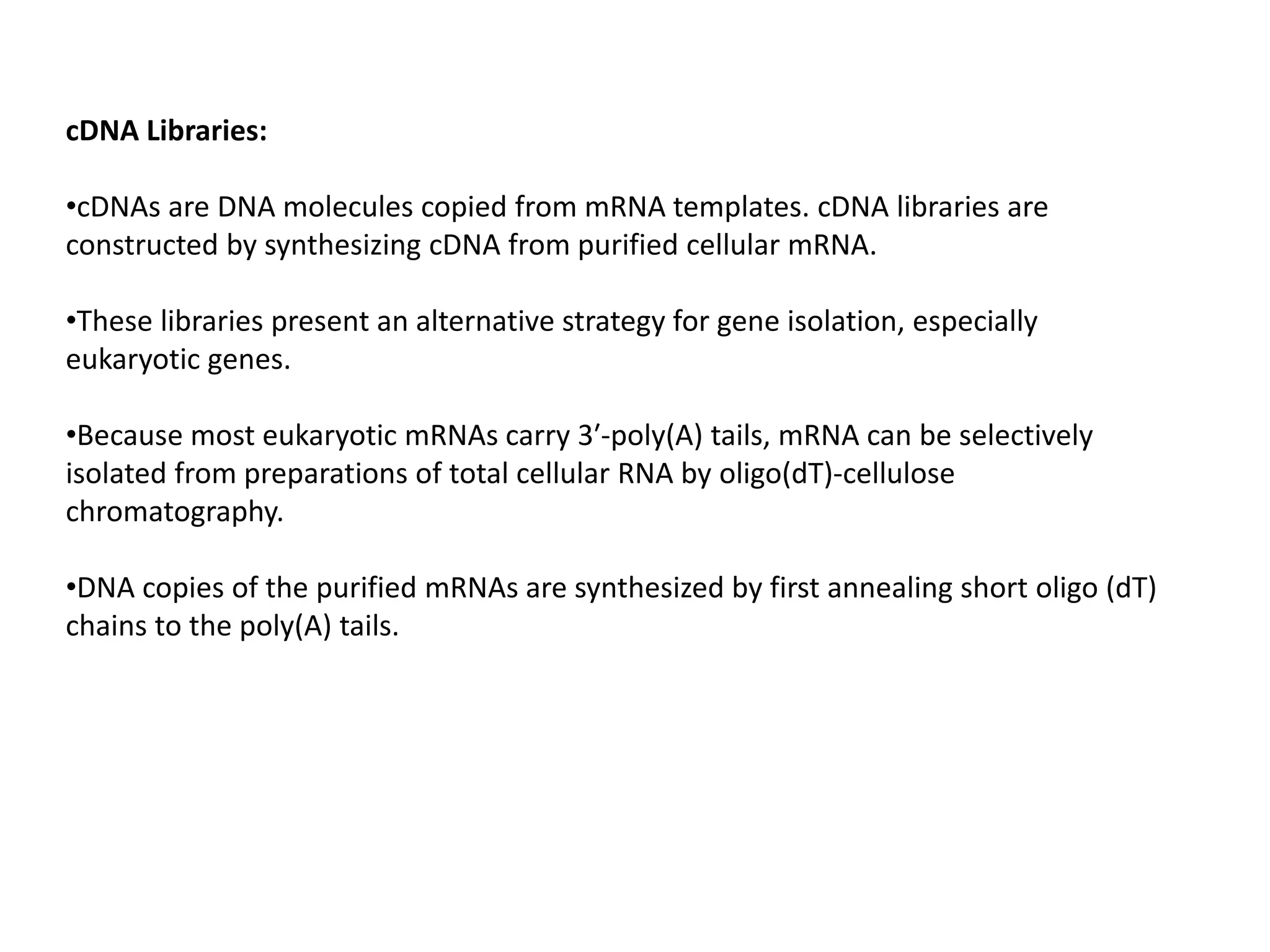 Genomic and c dna library | PPTX