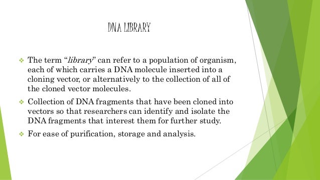 genomic library genomic library