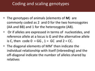 Genomic  selection in Livestock