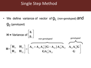 Genomic  selection in Livestock
