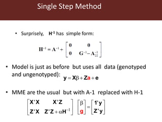 Genomic  selection in Livestock