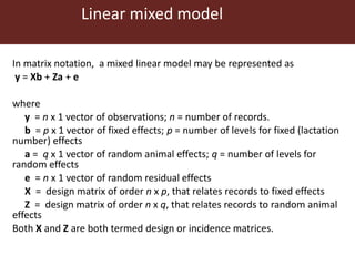 Genomic  selection in Livestock