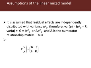 Genomic  selection in Livestock