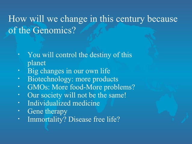 Genomics And Plant Genomics Ppt