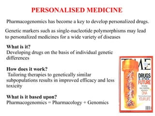 GENOME: The total genetic information contained in an organism or cell is regarded as the genome. Genes carry the information for making the proteins required for the body growth and maintenance.GENOMICS: The study of the structure and function of  the genome is genomics.Structural genomics: refers to the structural motifs and complete protein structure.Functional genomics: It focuses on genome wide patterns of gene expression, the mechanism by which gene expression is coordianted and the interrelation ships of gene expression when a cellular environmental change occurs.