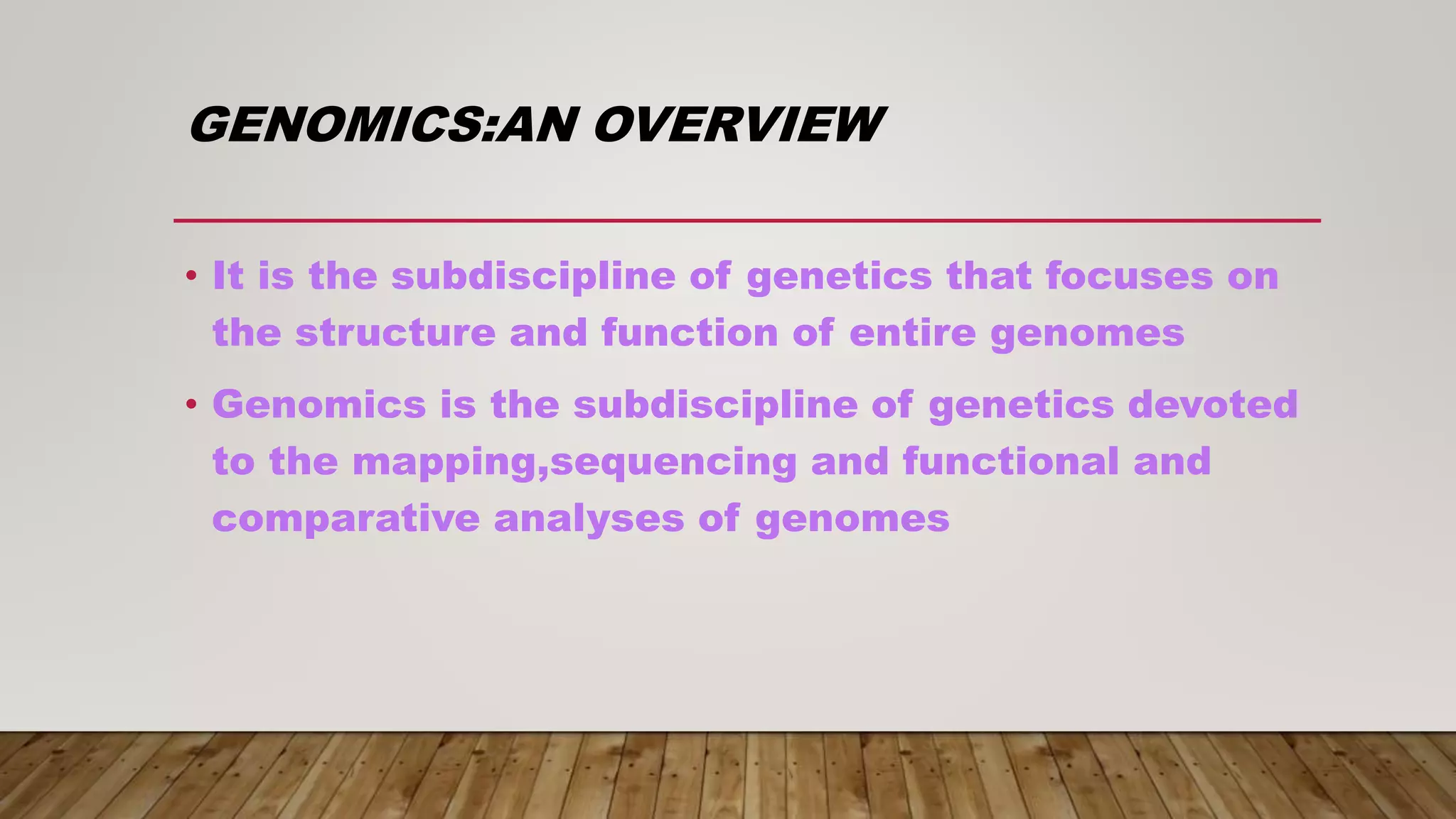 Genomics and proteomics ppt | PPTX