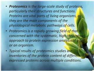 Genomics and proteomics by shreeman | PPTX