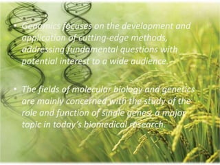Genomics and proteomics by shreeman | PPTX