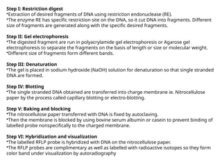 Restriction Digest Process Genomics and Proteomics_Lecture1B....... | PPTX