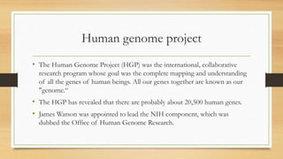 introduction to Genomics | PPTX
