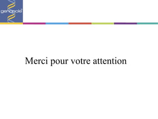 Merci pour votre attention 