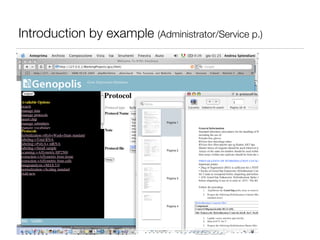 Introduction by example (Administrator/Service p.)
 