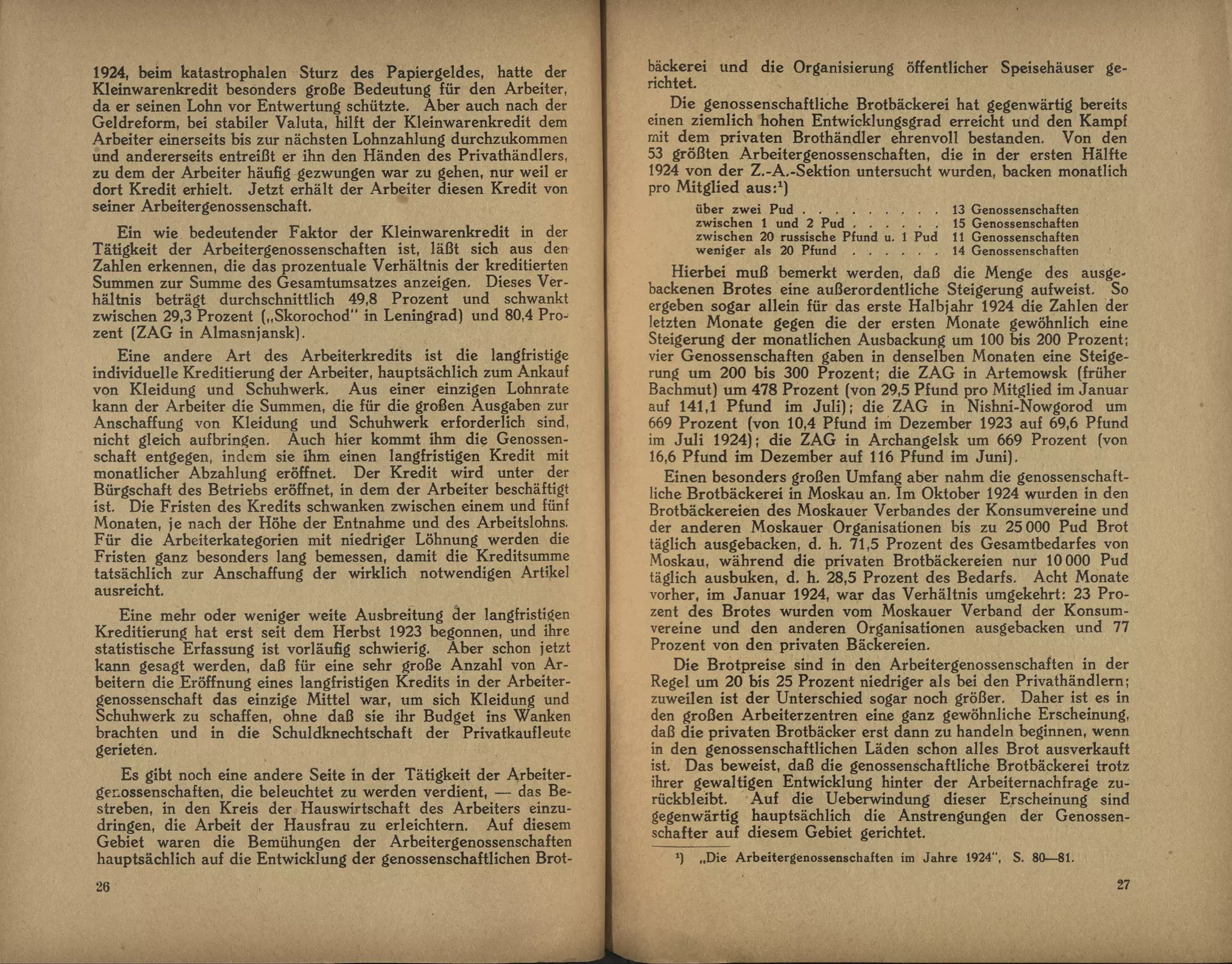 Das Genossenschaftswesen in der Union der S.S.R.