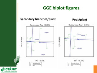 Genotype x Environment (GxE) interaction studies in hybrids and elite cultivars of pigeonpea