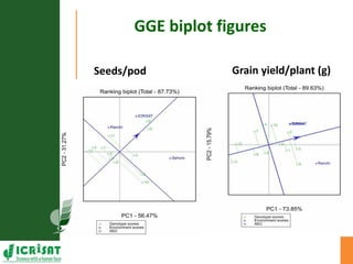 Genotype x Environment (GxE) interaction studies in hybrids and elite cultivars of pigeonpea