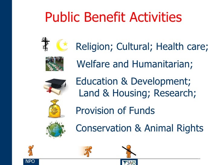 Benefits of being a Public Benefit Organization