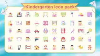 Kindergarten icon pack
 