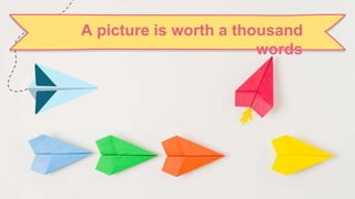 A picture is worth a thousand
words
 