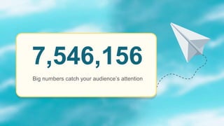 7,546,156
Big numbers catch your audience’s attention
 