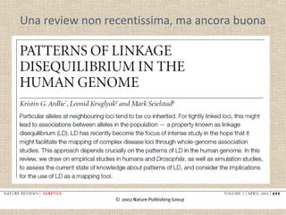 Una review non recentissima, ma ancora buona

 