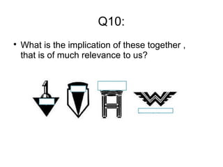 Q10:

What is the implication of these together ,
that is of much relevance to us?
 