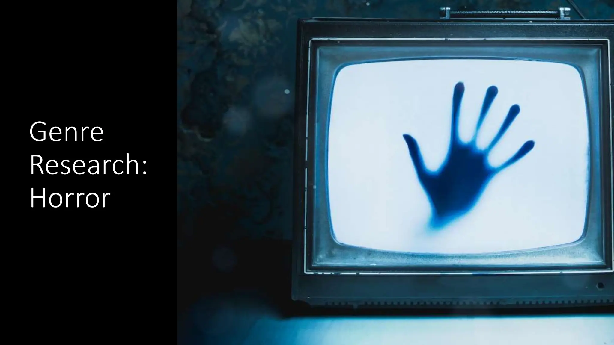 Genre Research PowerPoint Media Horror Genre PPT