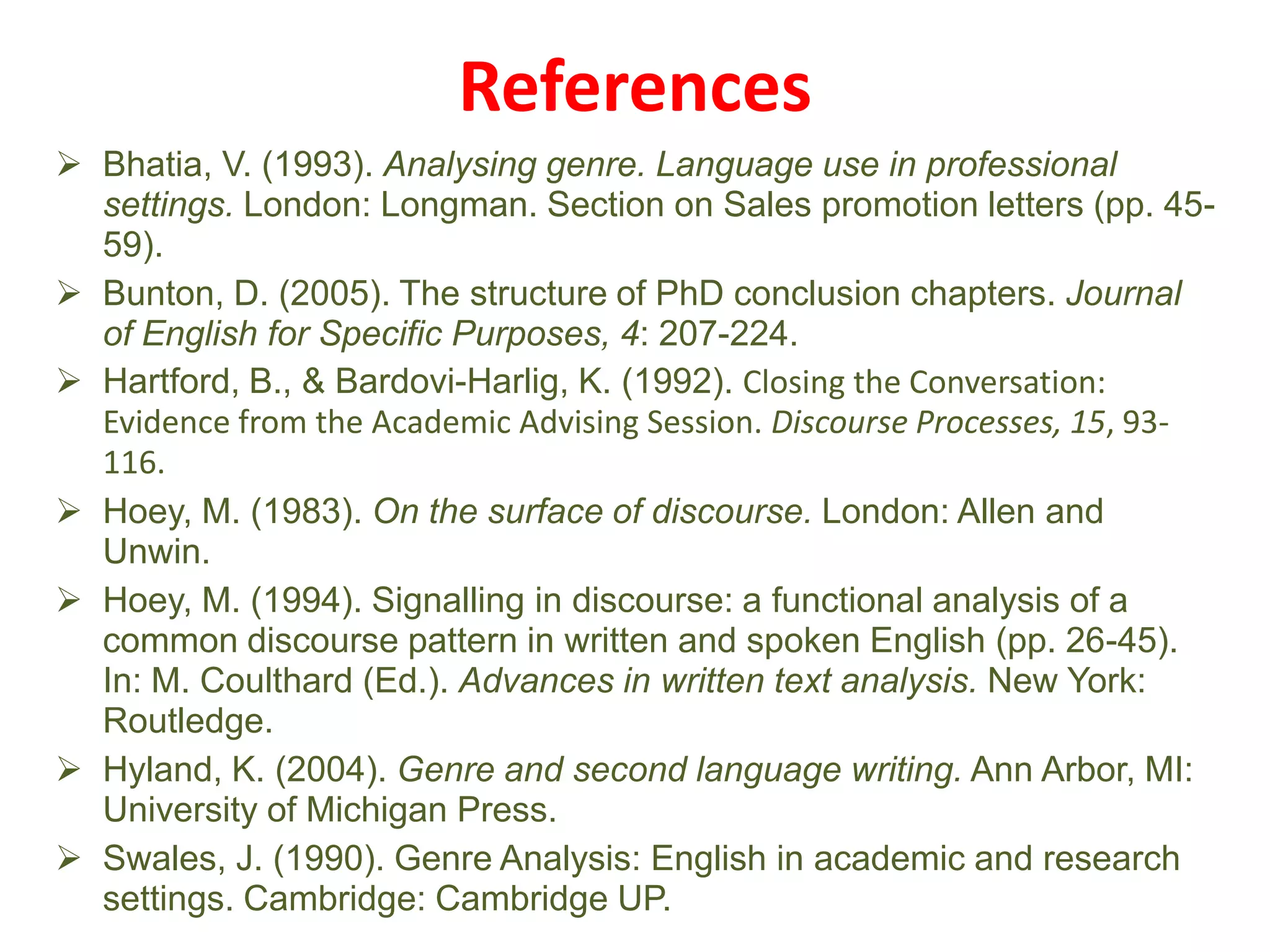 PhD thesis (Bunton, 2005)