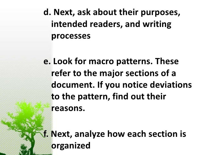 genre analysis