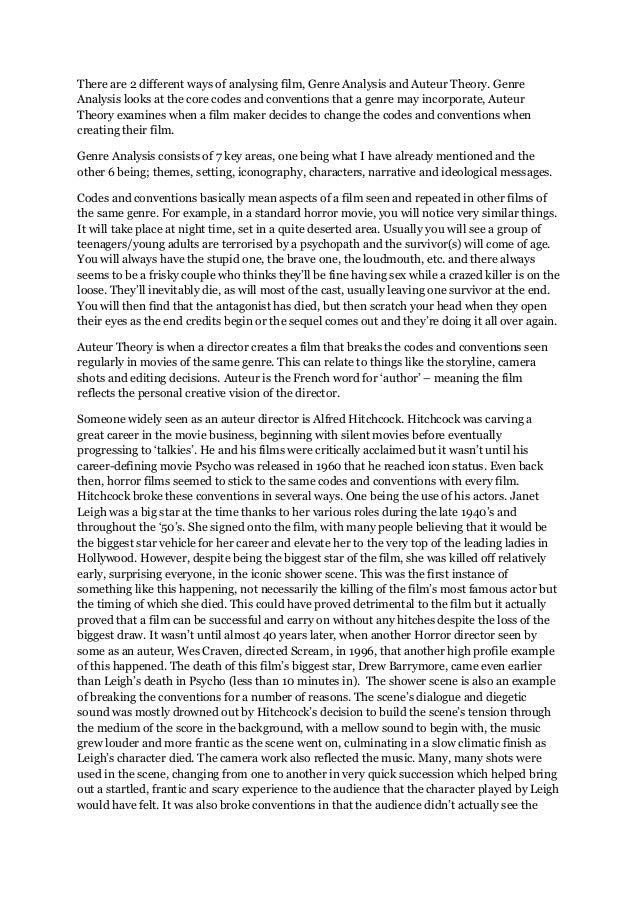 genre analysis