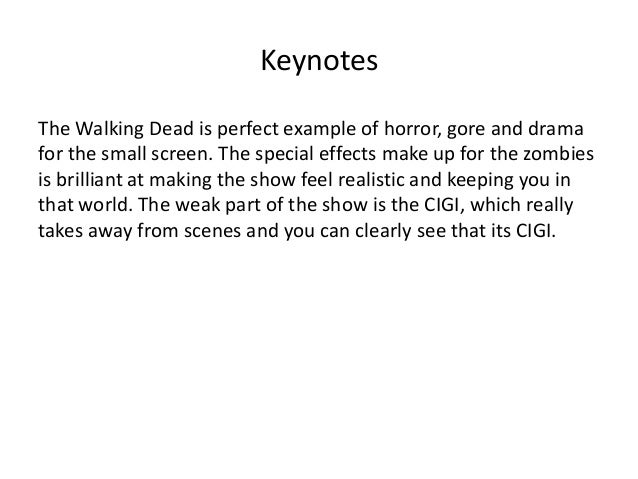the walking dead genre