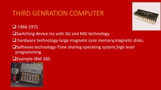 computer genrations | PPTX