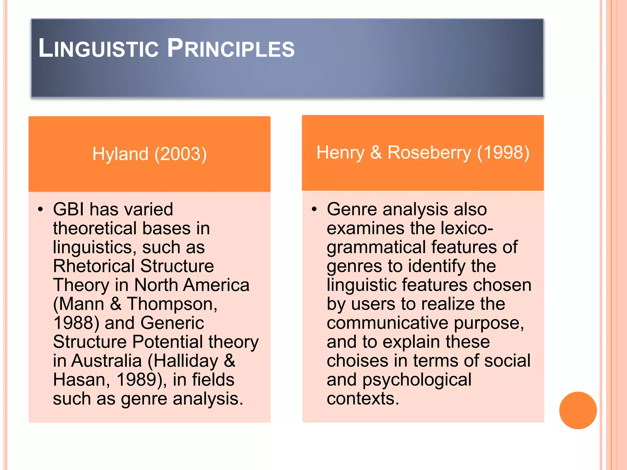 Genre based instruction | PPTX