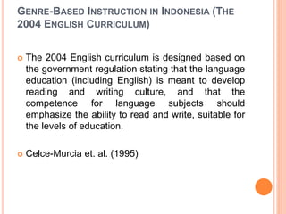 Genre based instruction | PPTX