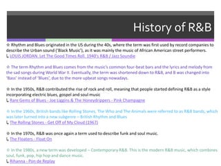 First R Genre case study R&B | PPTX