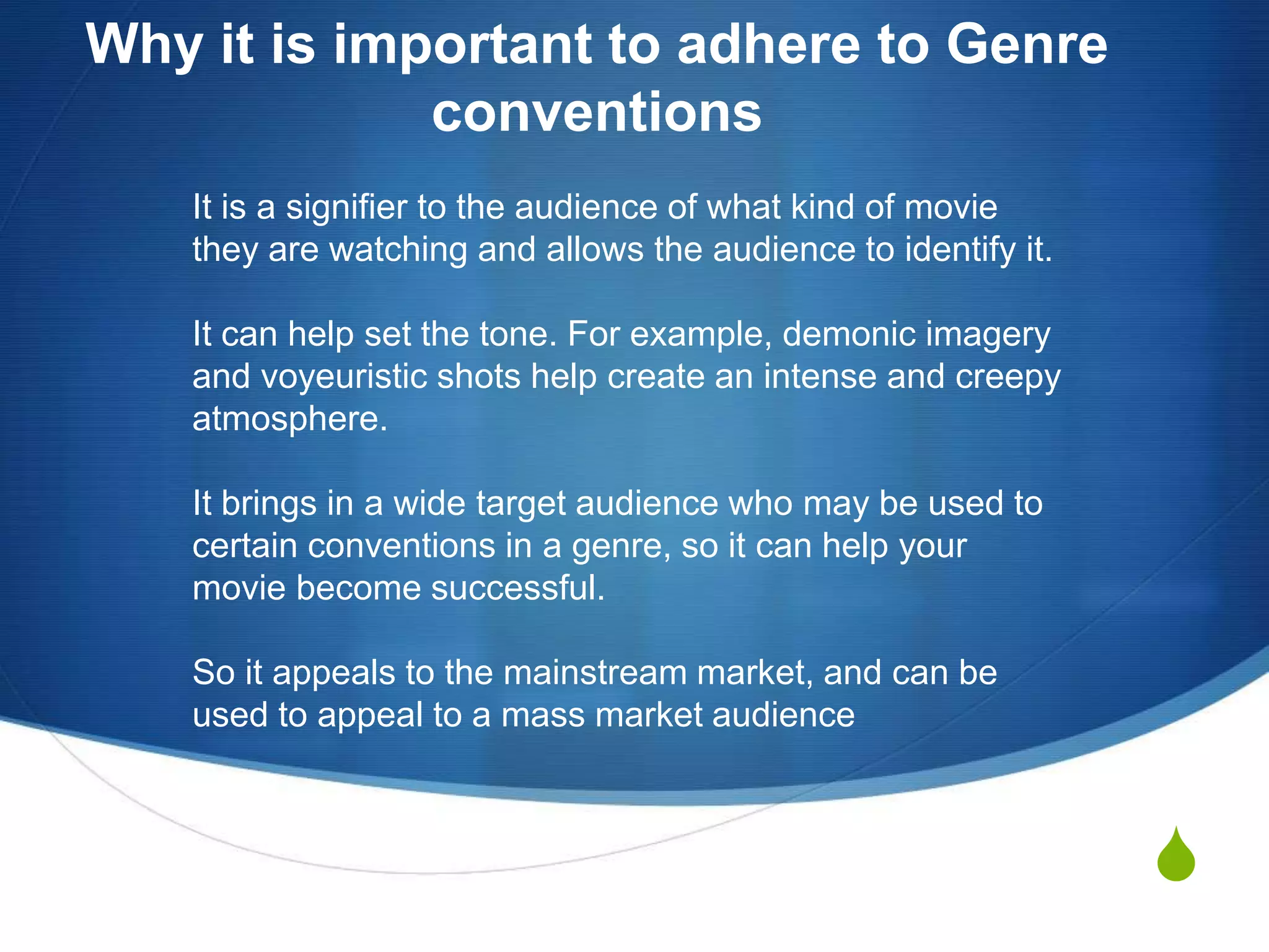 Genre conventions PPT