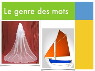 Le genre des mots
 